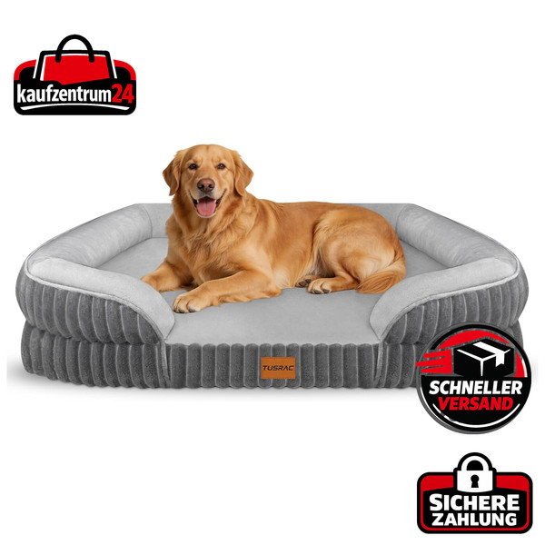 Hundebett OrthopäDisch Waschbar FüR GroßE Hunde 112X81X18Cm Hundekissen-image