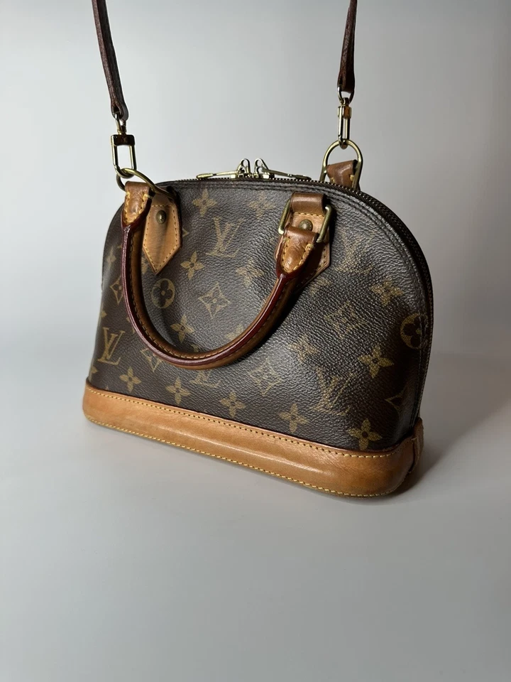 Louis Vuitton Alma Monogram Shoulder Bag BB Brown Canvas, photo 2 of 5