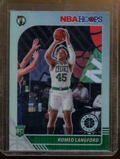 2019-20 Hoops Premium Stock Romeo Langford Prizms Silver RC Boston Celtics #211