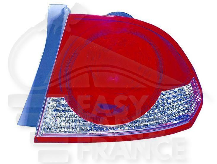 Feu arrière droit extérieur anti-infiltration pour Honda Civic Berline 4 portes 06-08
