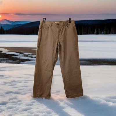 Blue Mountain Dark Khaki Carpenter Pants 100% Cotton Pocket RN# 129746 Men 40X32