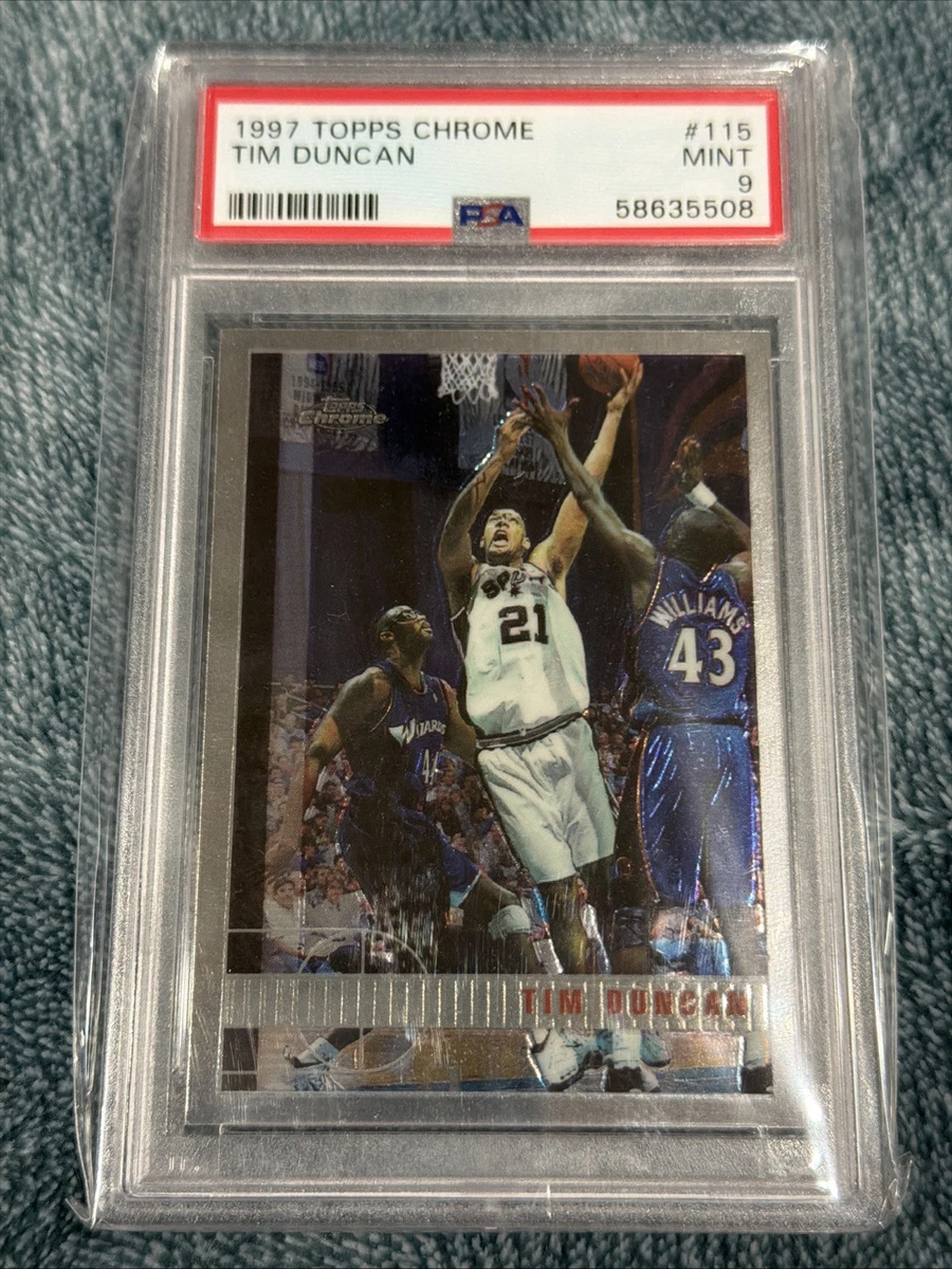 Topps Tim Duncan Basketball Rookie Sports Trading Cards