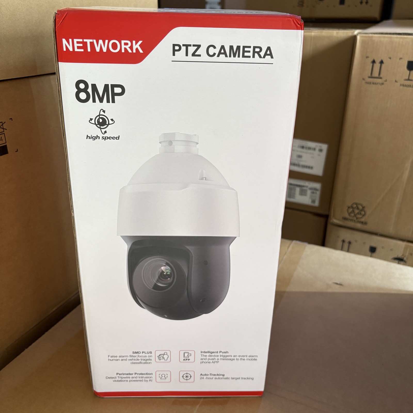 Vikylin 4K 8MP 25X Zoom 360&deg; IR PTZ IP Camera Auto Track Fa