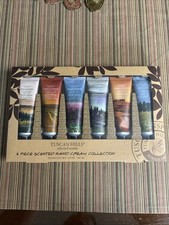 Tuscan Hills Selected Scents 6 Piece Scented Hand Cream Collection NIB Sealed