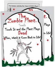 Zombie Plant Seed Packets Grow Live Sensitive for Kids