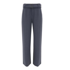 VINCE High Waist Belted Wide-Leg Trouser pants Size 0 in graphite gray