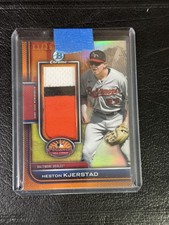 2023 Bowman Chrome Heston Kjerstad Orange AFL Relic /25