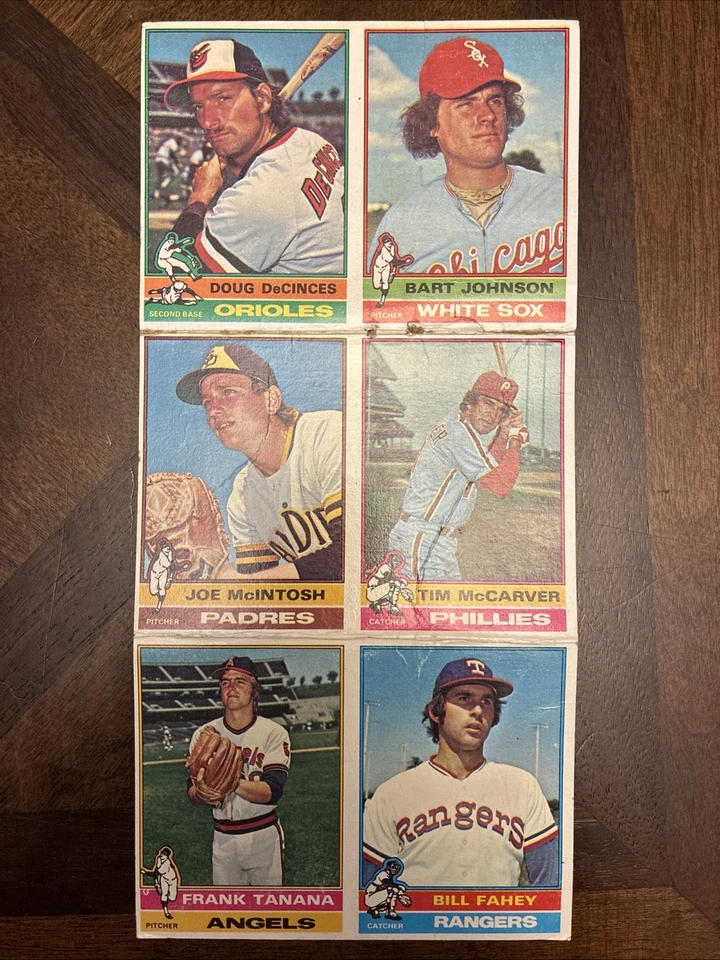 ⚾🧢 Винтажный 1976 Topps бейсбол лот - McCovey, McCarver, Tanana, Royals и многое другое🎉 - Изображение 4 из 4