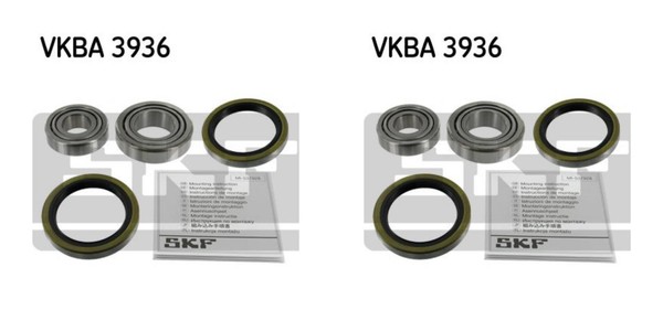 SKF 2X Radnabe Radlagersatz Hinten FüR KIA Carnival II Pregio Kasten GQ TB UP-image