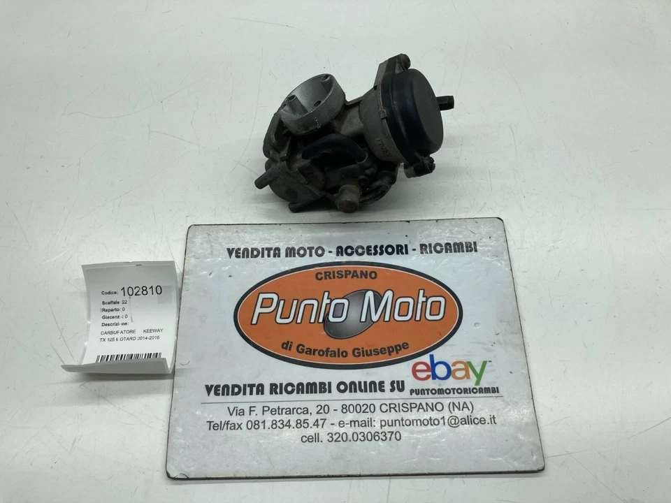 CARBURATORE CARBURETOR COMPLETO KEEWAY TX 125 S MOTARD 2014-2015-2016 ORIGINALE - Imagen 2 de 4