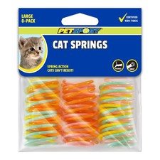 8 Pack Large Cat Springs Interactive Toy