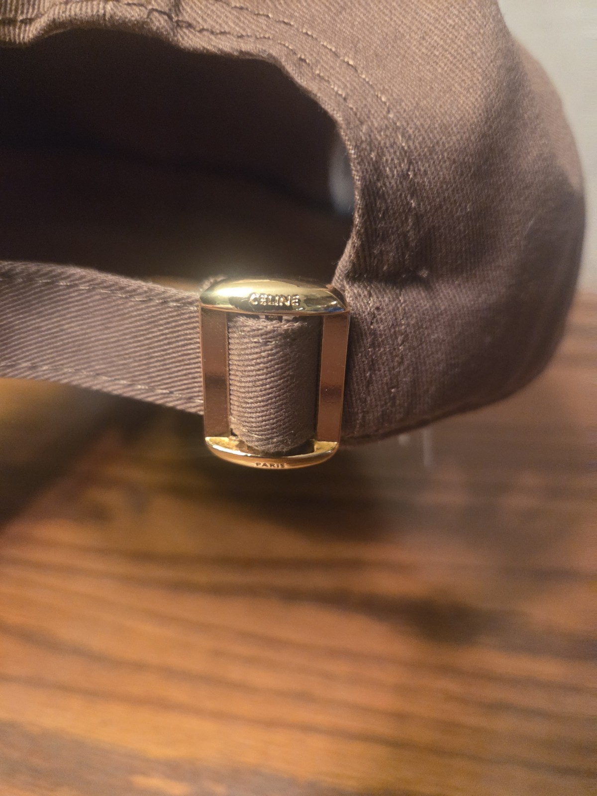 Celine Triomphe Baseball Cap Adjustable Chocolate… - image 12