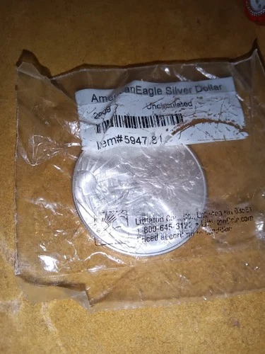 2009 Liberty American Eagle  1 oz  Silver Dollar. Uncirculated Sealed In Bag