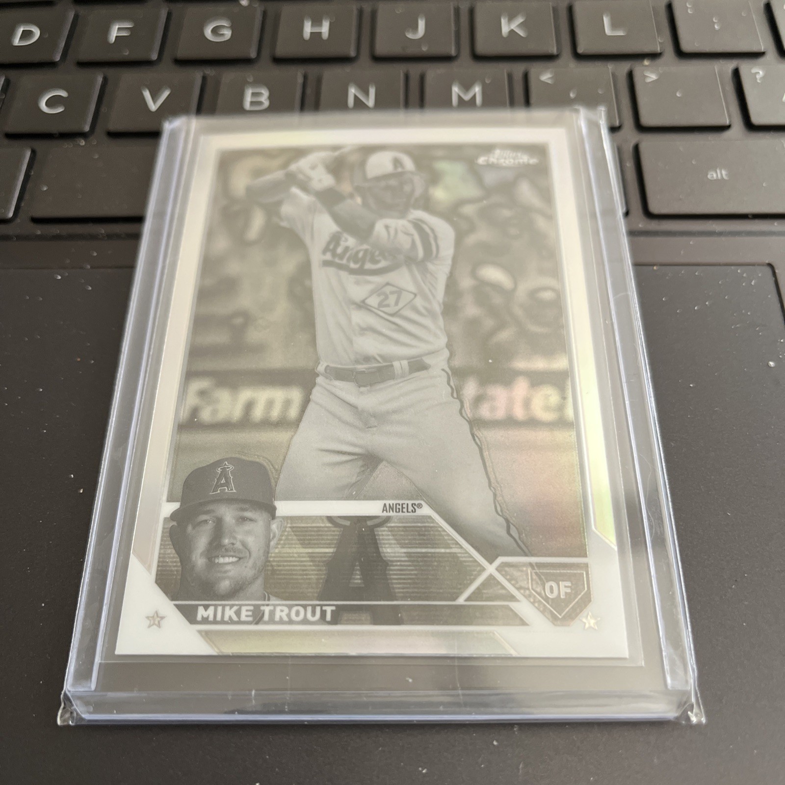 2023 Topps Chrome Mike Trout Negative Refractor #27