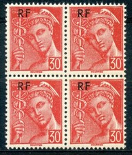 STAMP / TIMBRE DE FRANCE NEUF BLOC DE 4 // N° 658 ** TYPE MERCURE