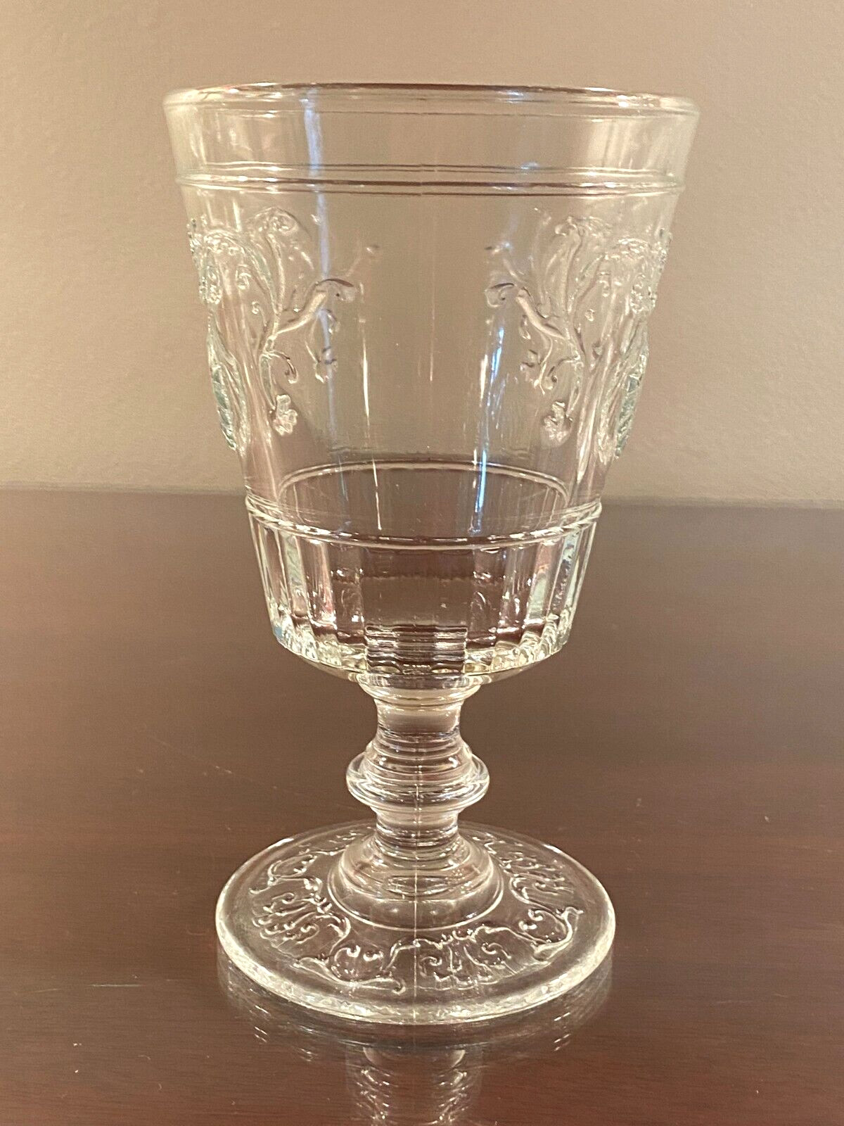 Versailles by La Rochere Shell Scroll 14 oz. Clear Water Goblets Set of 4 France