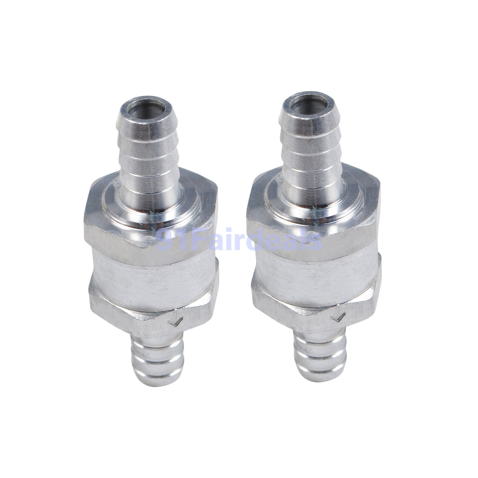 3/8" Fuel Check Valve One Way Inline Non Return Diesel Gasoline Black 10mm 2Pcs