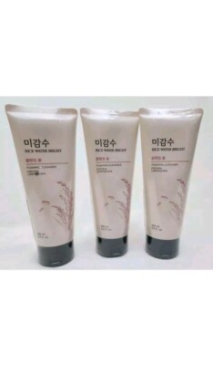 Lot Of 3 The Face Shop Rice Water Bright Foaming Cleanser 5 Fl OZ New Sealed
