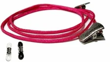 Hot Pink Paracord Eyeglass Holder, PICK SIZE & GRIPS, Glasses Cord Lanyard 359