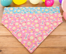 Birthday Dog Bandana OVER THE COLLAR Bandanas Slide Bandanna Scarf Bark Day