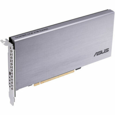 ASUS Hyper M.2 X16 PCIe 3.0 X4 Expansion Card V2 Supports 4 NVMe M.2 (2242/2260/