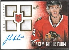 JOAKIM NORDSTROM 2013-14 PANINI PRIME RC JERSEY AUTO RARE /199