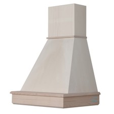Cappa cucina STOCK 60 parete rustica legno grezza motore Faber CL60-TTGHC52