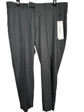 New CALVIN KLEIN Mens Gray X-SLIM FIT STRETCH Cotton Dress Pants/Slacks 42x30
