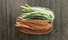Bass Jig Skirts - Lot Of 10 - Color Pumpkin Chartreuse - Tournament Quality