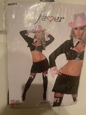 NWOT Smiffy  s Gangsta Girl Costume Adult Size M Jacket Top  Skirt Pink Black