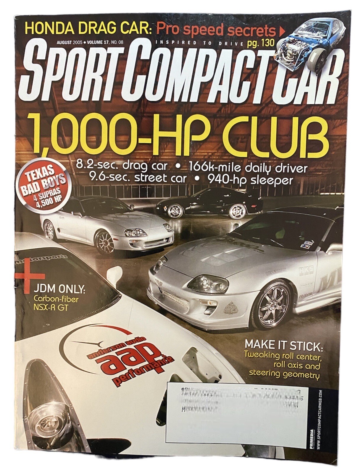 Sport Compact Car Magazine Supra RX7 Cover 1000 HP Club Aug 05 V17 8