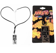 Official Licensed Naruto Shippuden Leaf Village Symbol Necklace Dog Tag Necklace