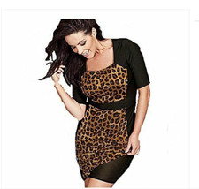 AVON ANIMAL LEOPARD PRINT SILHOUETTE DRESS  NEW- BODYCON- SIZE 8/10, BRAND NEW!
