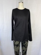 Athletic Works Core Long Sleeve Tee shirt black moisture wicking dry works blk