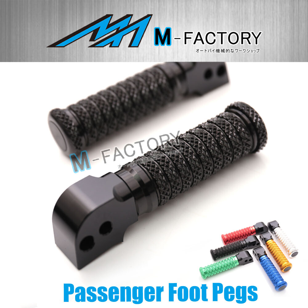 Black MGrip Rear Foot Pegs Pedals For Triumph Daytona 675 / R 0912 11