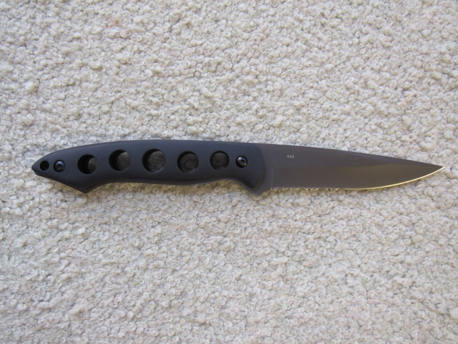 Gerber BOLT Knife Fixed Blade Serrated Ti Coated with Sheath Box 22