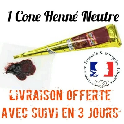 Cone henne NEUTRE 25gr Golecha Livraison GRATUITE / Hypoallergénique
