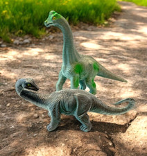 Dinosaur 5" APATOSAURUS BRACHIOSAURUS Figure Lot of 2 - 2002 TM 1301 P1 P3