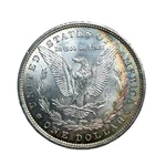 1880 Morgan Dollar Unc. Rainbow Toning 90% Silver $1 US Coin # 1854