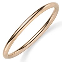 Armreif Armband Armschmuck Aus 585 Gold Rotgold, 5Mm Breit, Abgerundet GläNzend