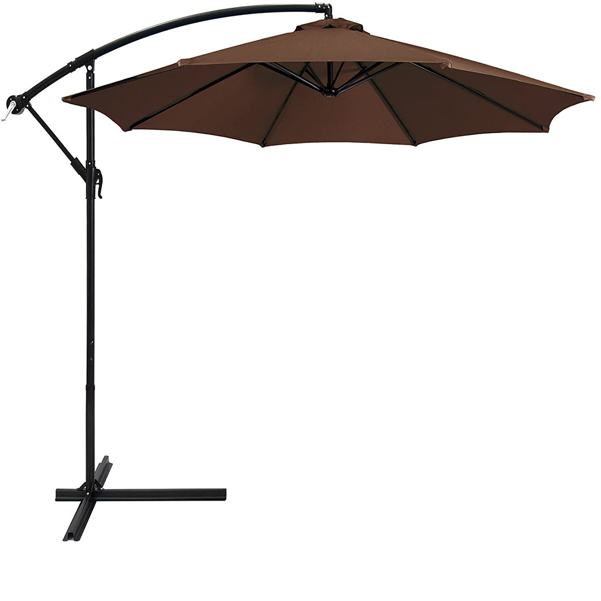 10ft Deck Patio Umbrella Offset Tilt Cantilever Hanging Canopy Garden For Sale Online Ebay