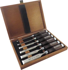 Narex 6 pc Set 6 mm Woodworking Chisels in Wooden Presentation