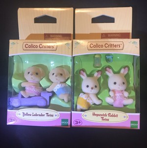 calico critters yellow labrador twins