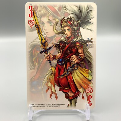 Onion Knight Final Fantasy 25th Anibersary Playing cards Trump Three Heart cc331