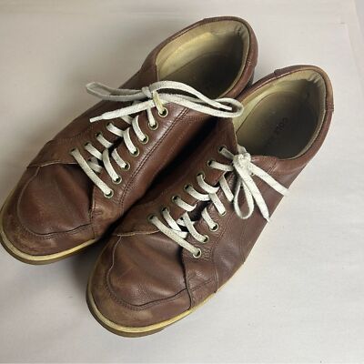 Cole Haan Brown Leather Lace-Up Sneakers Men main image 3