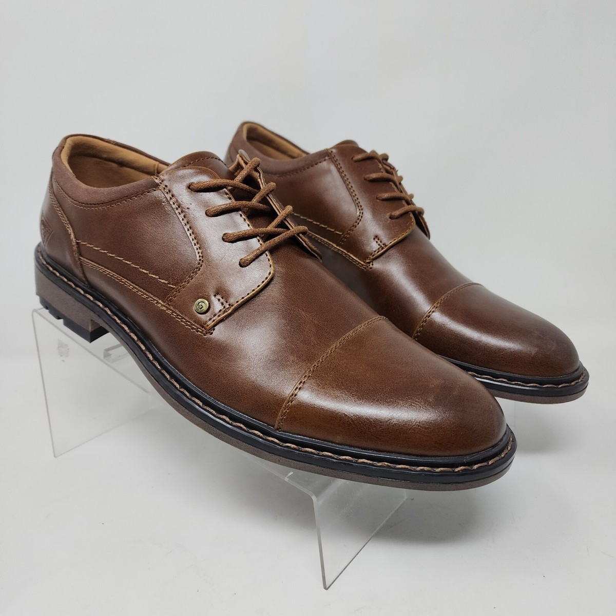 Guess Oxford Shoes Mens 7.5 Brown Sachin Lace Up Faux  display picture 2