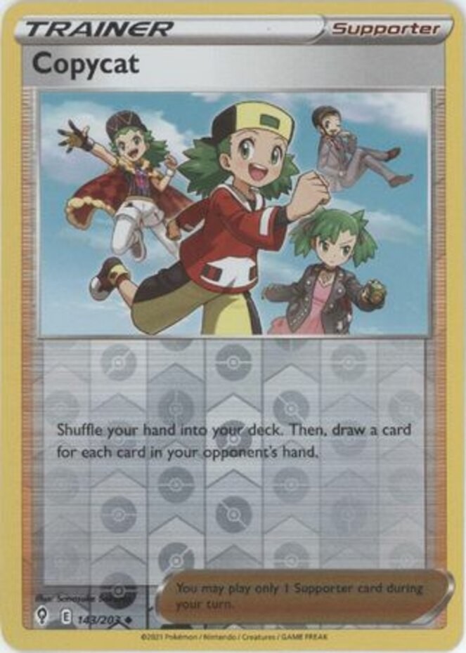 Copycat - 143/203 - Uncommon - Reverse Holo - Lightly Played
