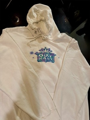Outkast White w/ Tie Dye Logo Hoodie  NWT XL 