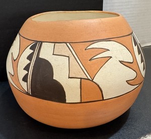 Vintage 1987 New Mexico Supreme Chief Pythian Sisters Signed Southwest Pottery