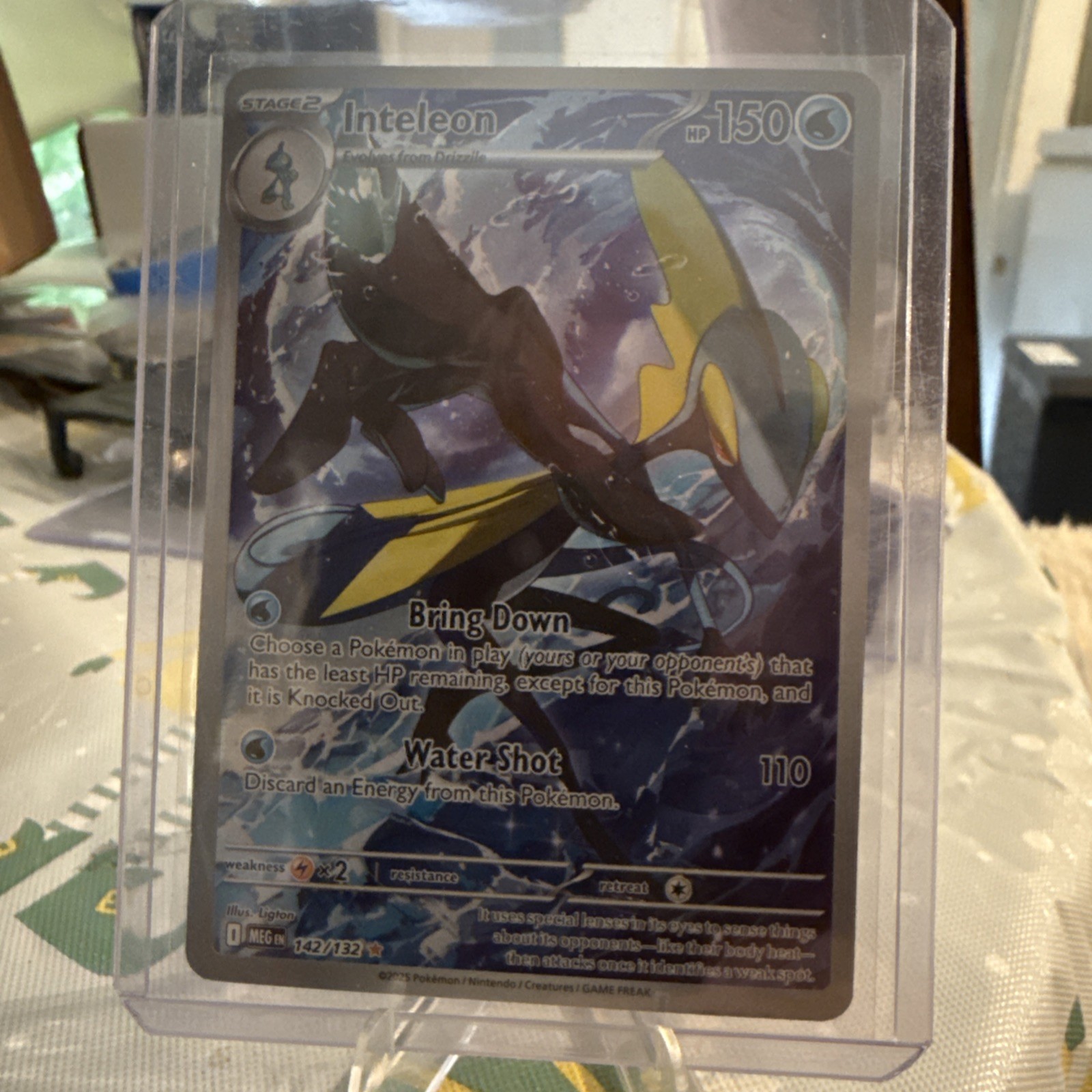 Pokémon TCG Inteleon Illustration Rare Mega Evolutions #142/132 NM/M Condition